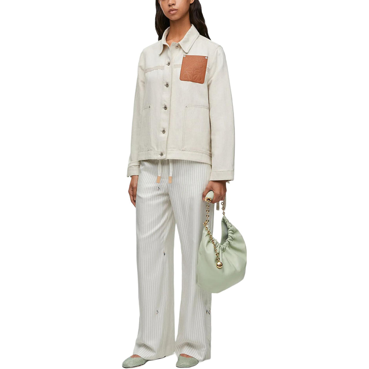 LOEWE Workwear Jacket 'Ecru'