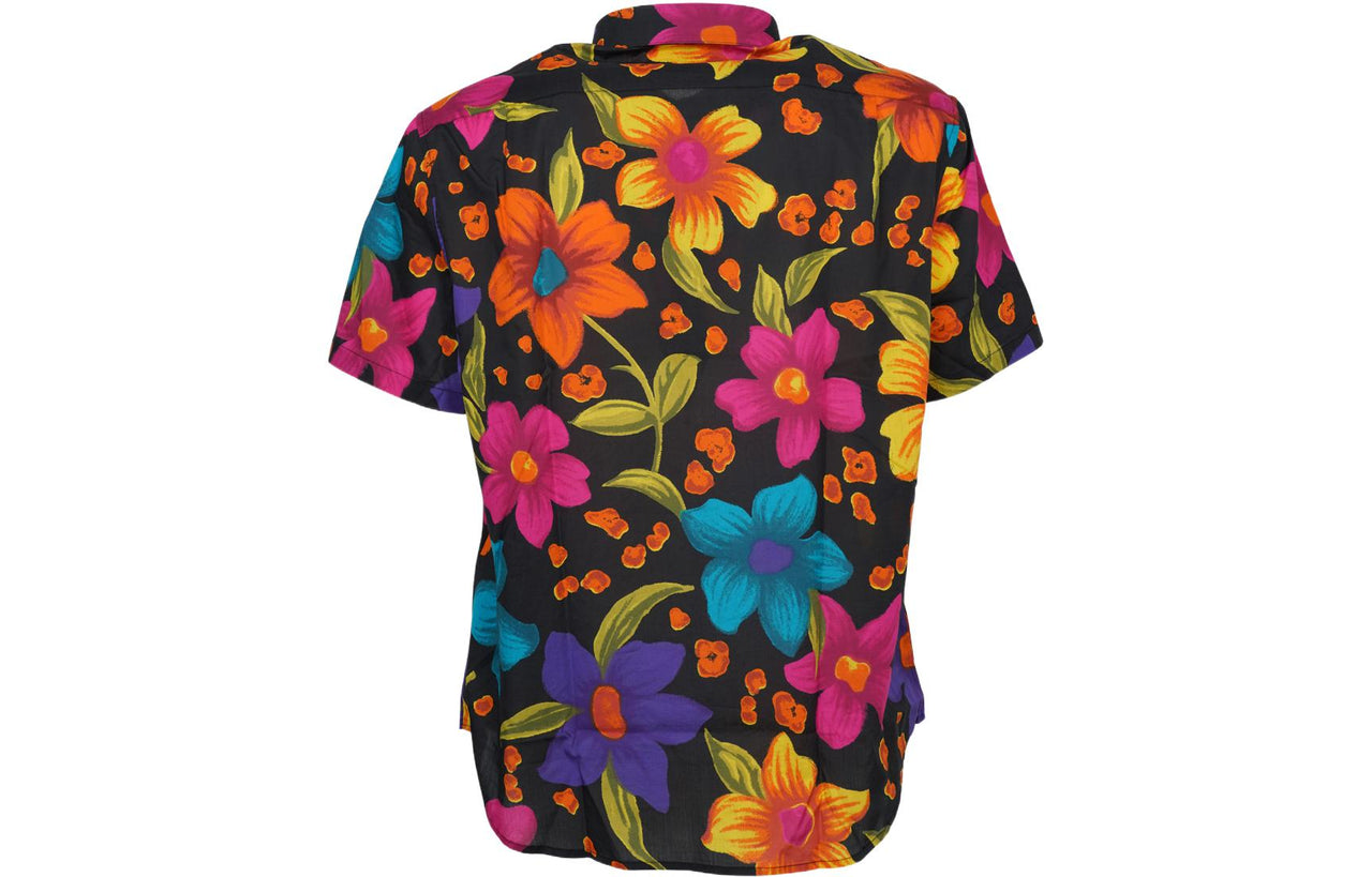 SAINT LAURENT Floral Printed Short Sleeved Shirt