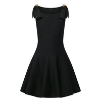 LOUIS VUITTON Button Detail Cocktail Dress
