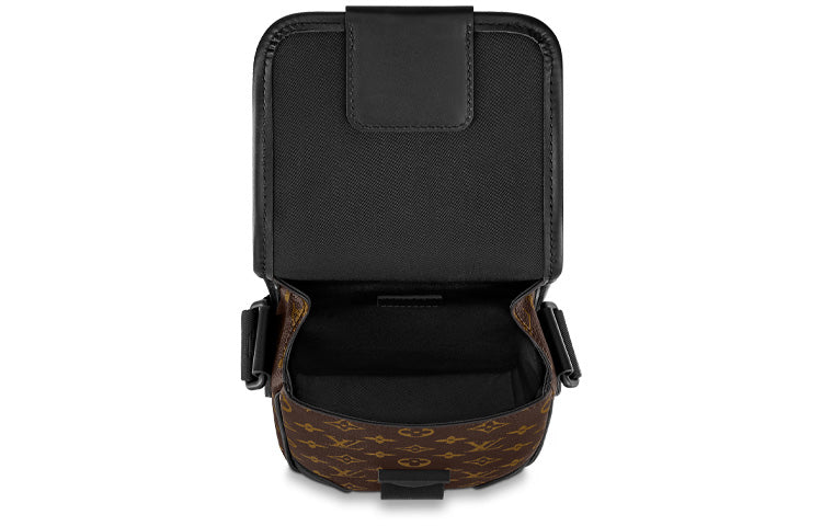 LOUIS VUITTON Archy Coated Canvas Messenger Bag, Crossbody Bag, Shoulder Bag Small Size Men's Brown