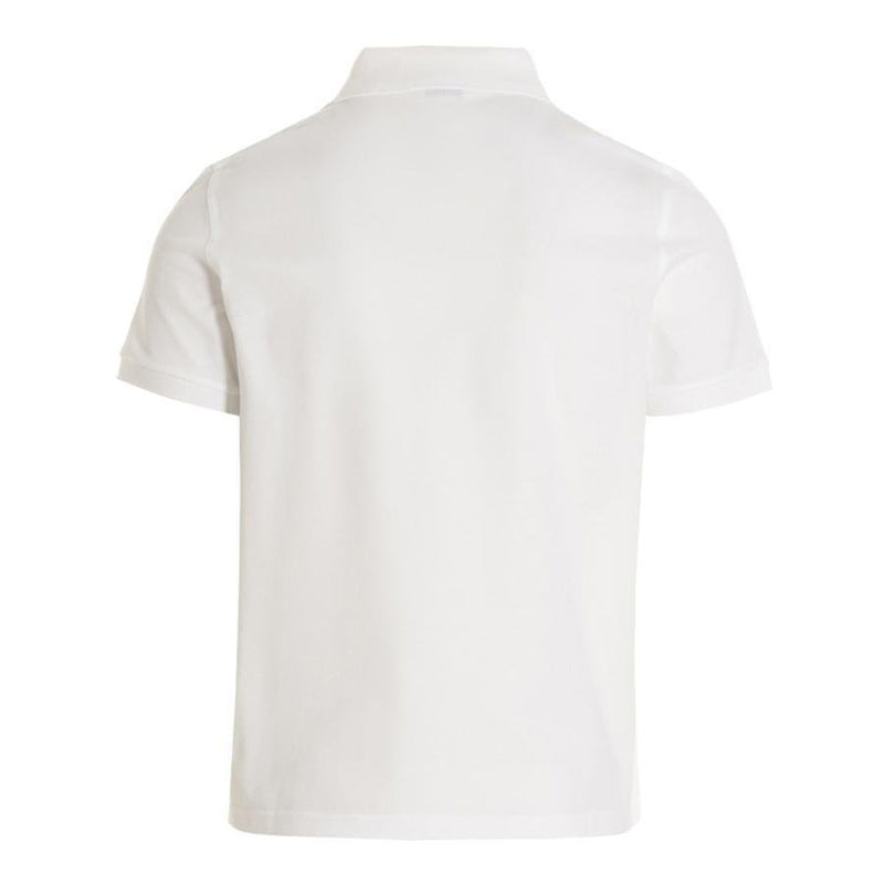SAINT LAURENT Cassandre Logo Embroidered Polo Shirt