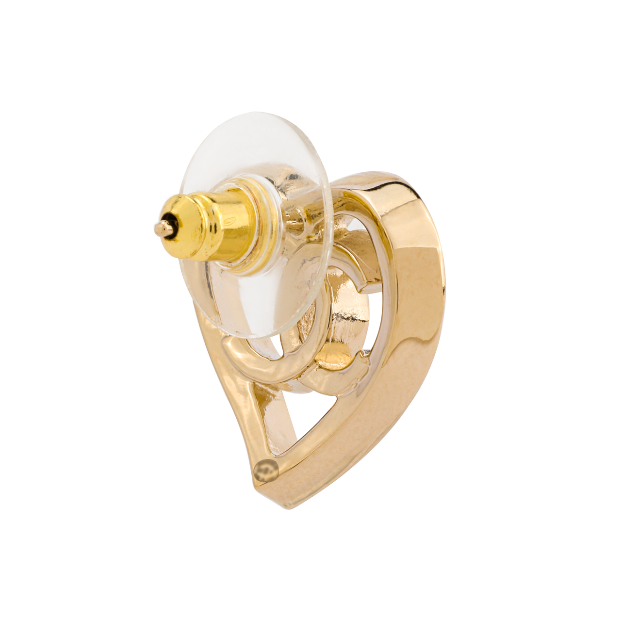 CHANEL Stud Earrings Women's Gold