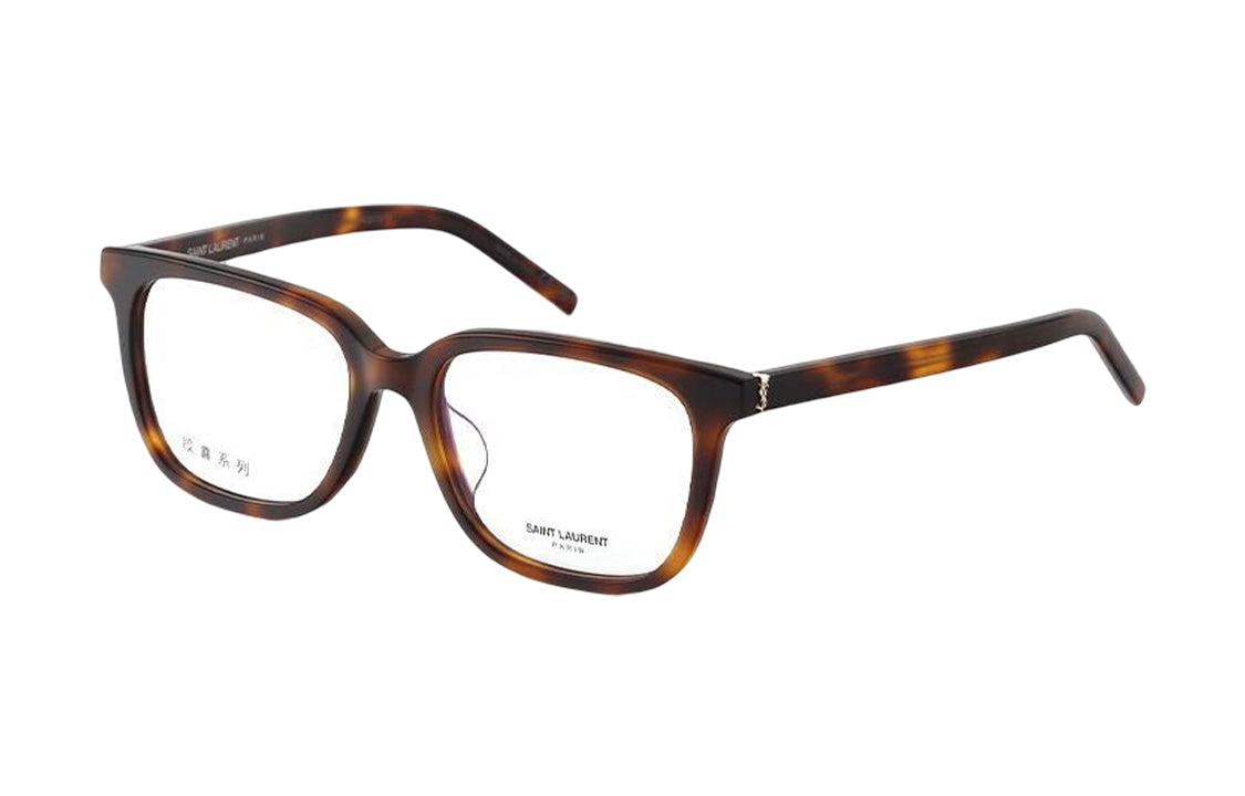 SAINT LAURENT Plate Frame Square Eyeglass Frames Women's