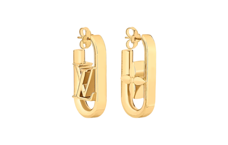 LOUIS VUITTON My Lv Chain Earrings