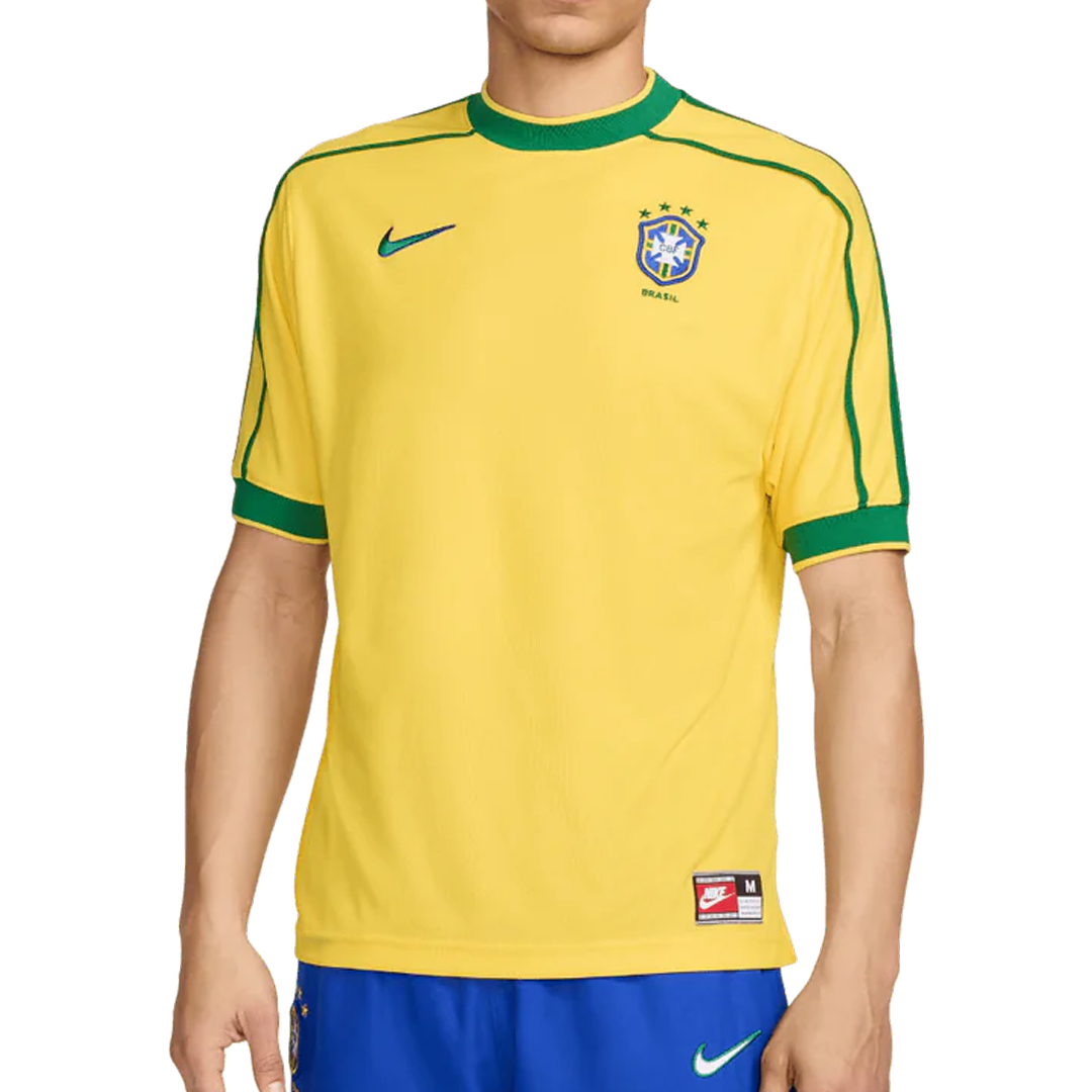 Nike Brazil 1998 World Cup Remake Kit Jersey 'Yellow' FZ6682-741