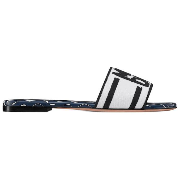 DIOR Dway Slide Slippers Women's White
