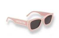 DIOR Acetate Irregular Shape Sunglasses Unisex Pink