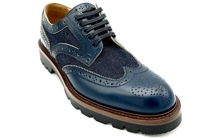 LOUIS VUITTON Casual Shoes Men's Marine Blue
