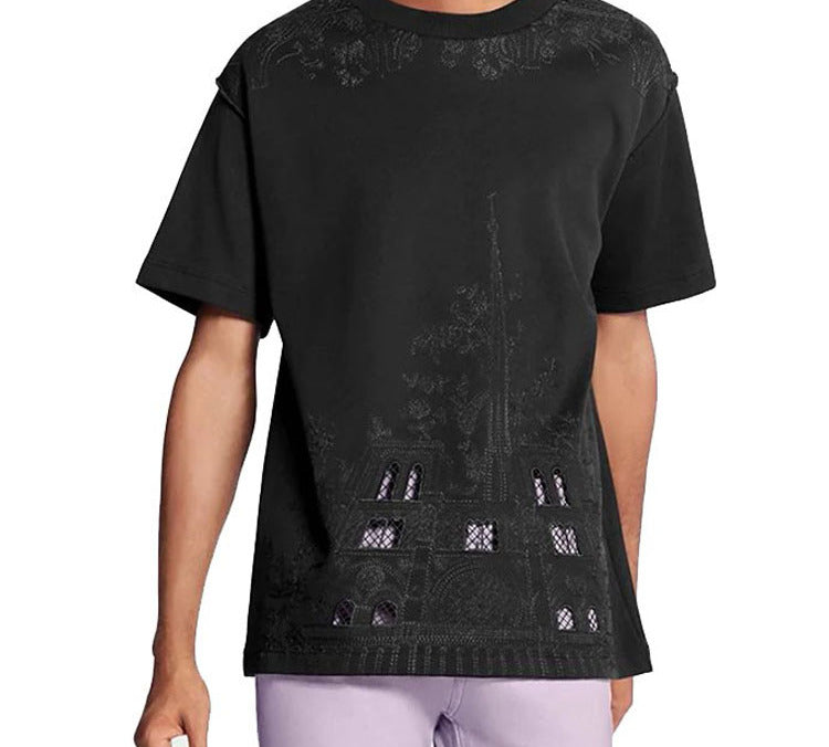 LOUIS VUITTON New Quarterly Products Of LV T Shirts Men Black