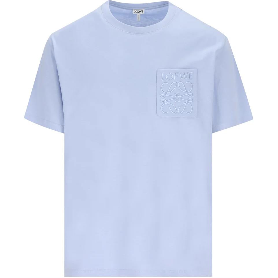 LOEWE Logo Embroidered Crewneck T Shirt