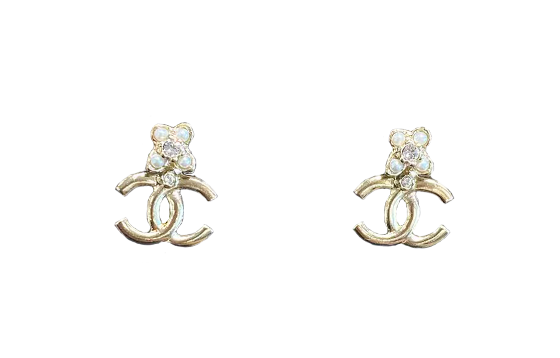 CHANEL Stud Earrings Women's