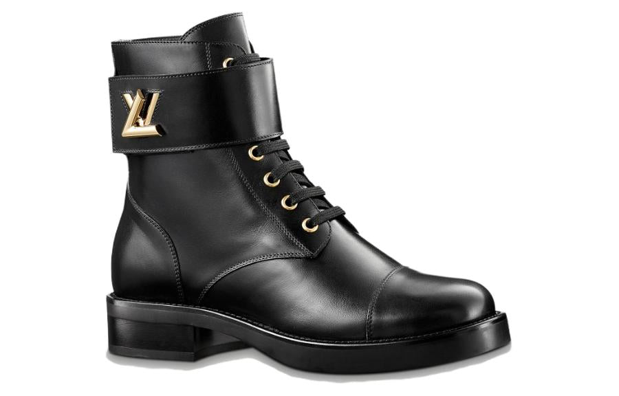 LOUIS VUITTON Ranger Ankle Boots Women's Black