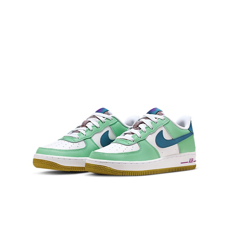 (GS) Nike Air Force 1 Low LV8 'White Green Abyss' FJ4613-100