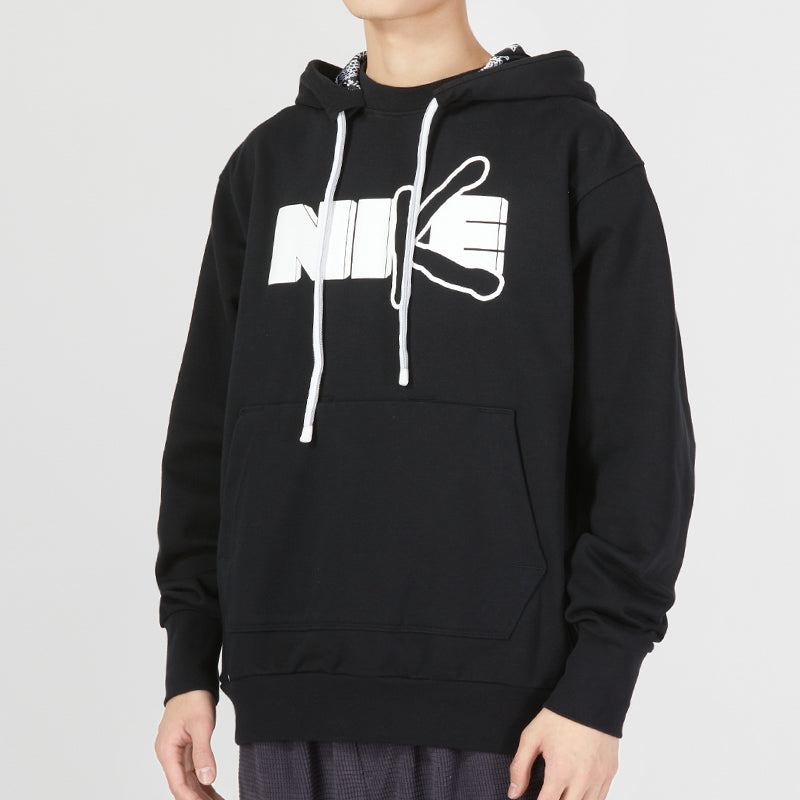 Nike Dri-FIT Standard Issue Premium Pullover Basketball Hoodie 'Black White' DV9502-010