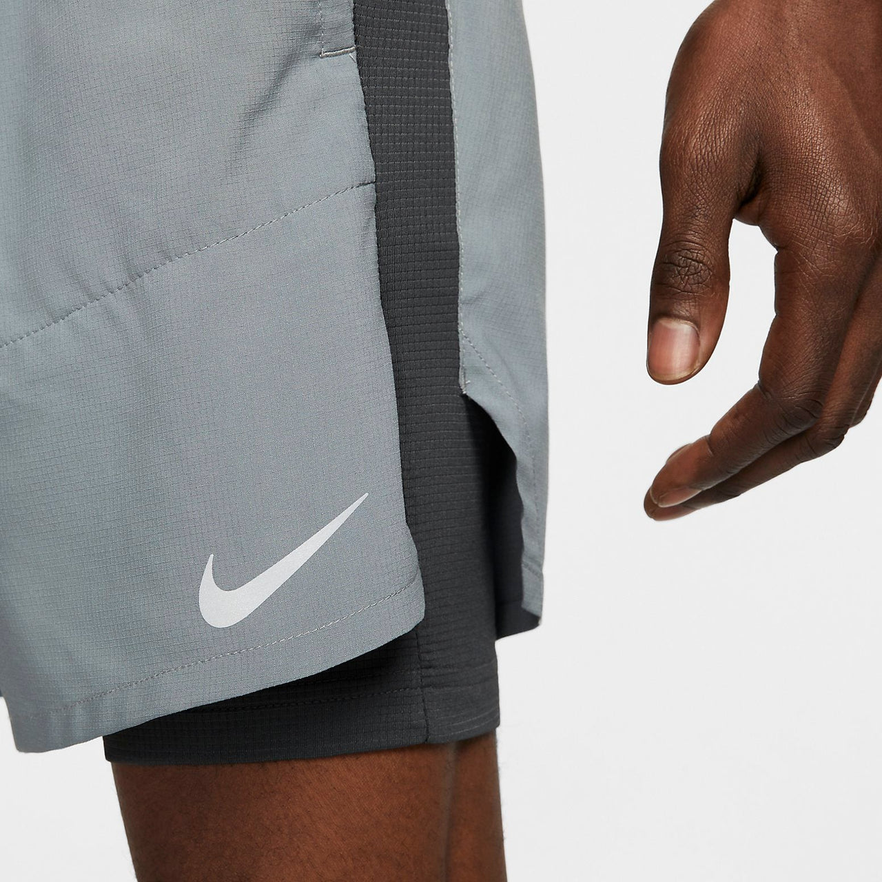 Nike Stride Dri-FIT Hybrid Running Shorts 'Sliver' DM4757-084