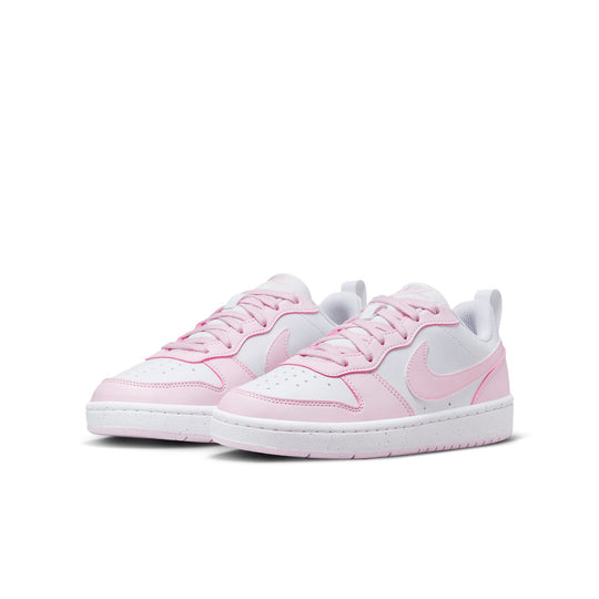 (GS) Nike Court Borough Low Recraft 'White Pink Foam' DV5456-105