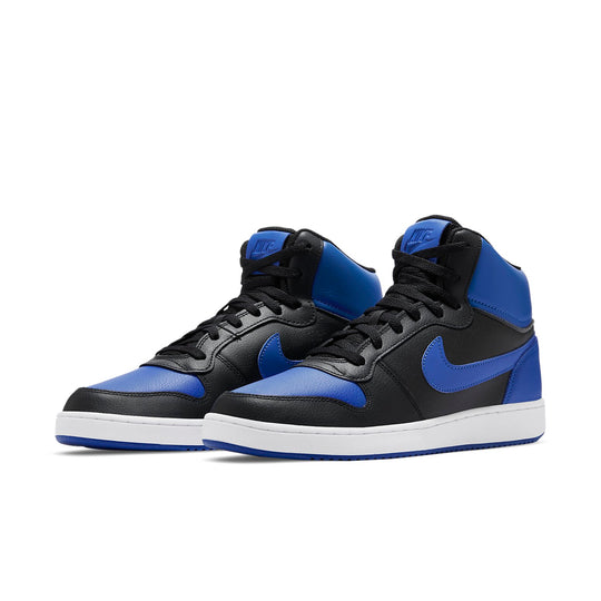 Nike Ebernon Mid Black Game Royal AQ1773 001 SneakerSouqq