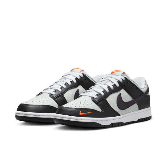 Nike Dunk Low 'Black Total Orange Mini Swoosh' FN7808-001