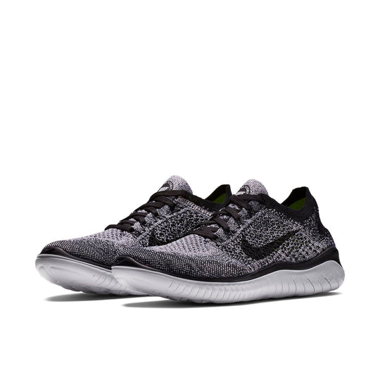 (WMNS) Nike Free RN Flyknit 2018 'White Black' 942839-101