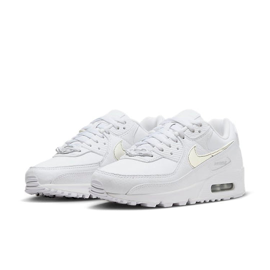 (WMNS) Nike Air Max 90 'White Metallic Silver' FV0949-100