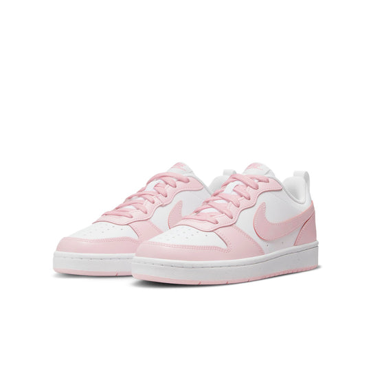 (GS) Nike Court Borough Low 2 SE 'White Pink Foam' DQ0492-100