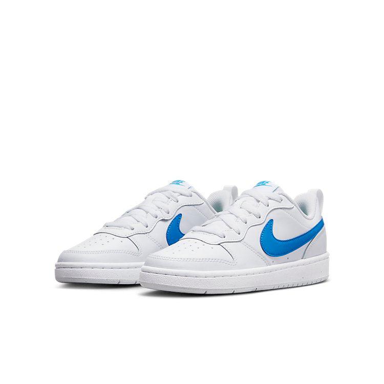 (GS) Nike Court Borough Low 2 'White Blue Green' BQ5448-123