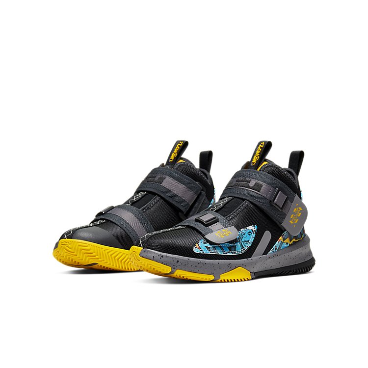 (GS) Nike LeBron Soldier 13 'Black Blue' AR7585-070