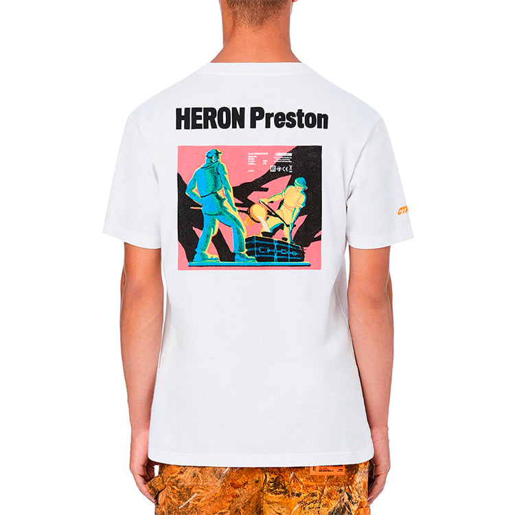 HERON PRESTON Metal Worker T-shirt 'White' HMAA001S196320260188