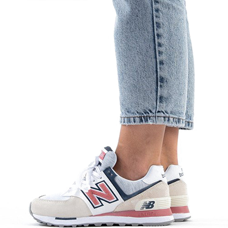(WMNS) New Balance 574 'Cream White Pink' WL574VAC