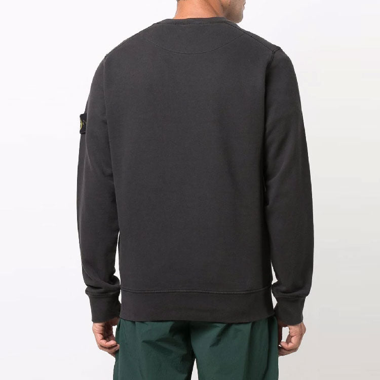 STONE ISLAND Logo Patch Sweatshirt 'Black' 751563020-V0065