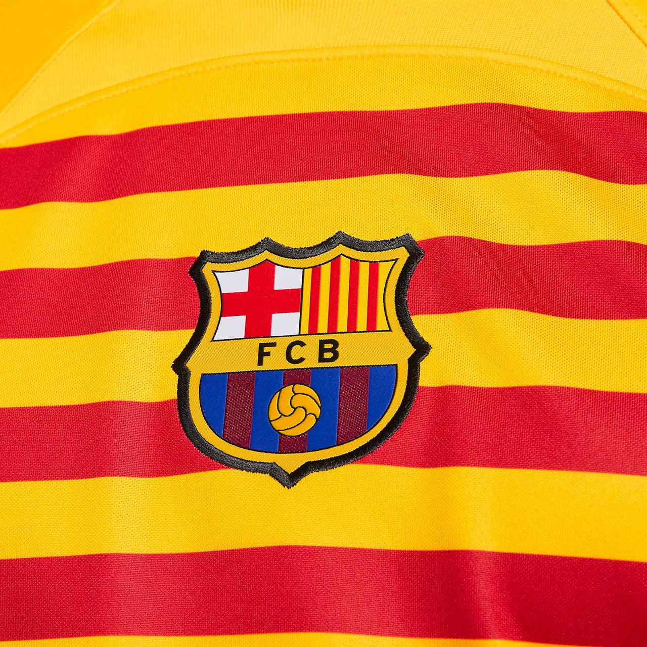 Nike FC Barcelona 23-24 Stadium Fourth Dri-fit Soccer Jersey 'Yellow' DR5079-729