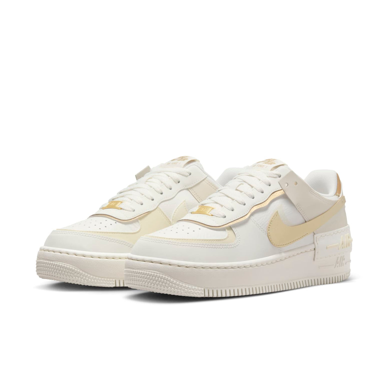 (WMNS) Nike Air Force 1 Shadow 'Sail Metallic Gold' DZ1847-108