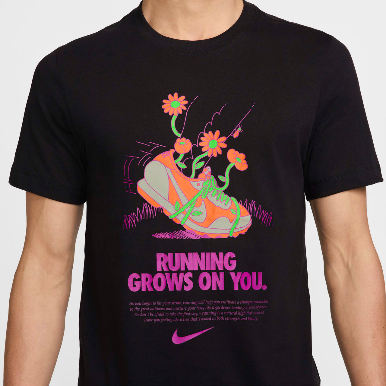 Nike Dri-FIT Running T-Shirt 'Black' FZ8066-010