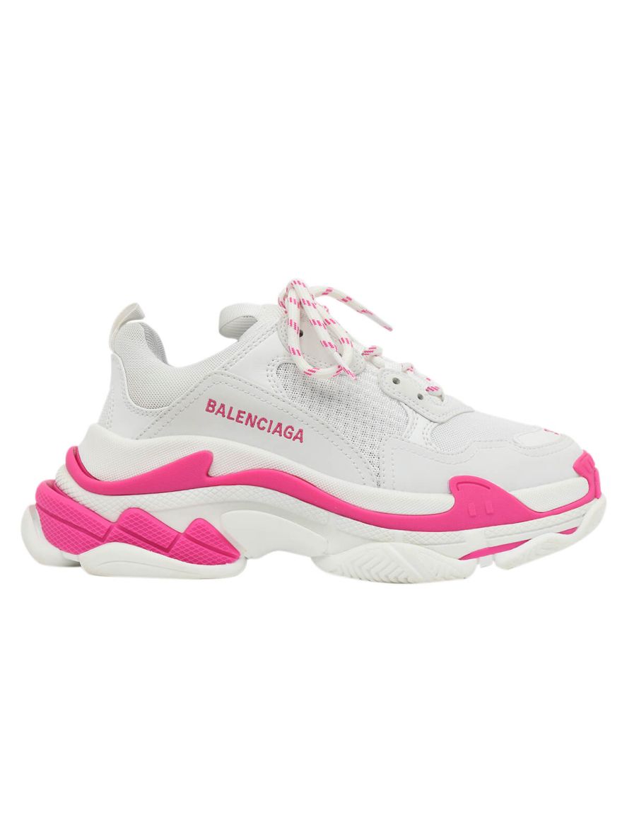 Balenciaga Triple S Sneakers 'White Fluo Pink' 536737W2CA35390
