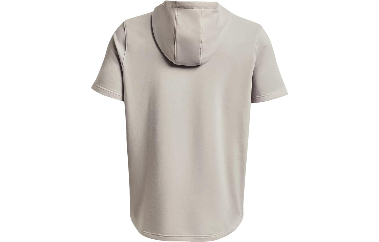 Under Armour Project Rock Terry Short Sleeve Hoodie 'Beige Blue' 1378018-289