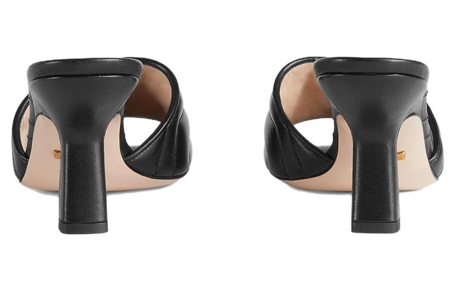 (WMNS) Gucci Marmont Double G slide sandal 'Black' 674839-BKO00-1000