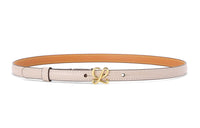 LOEWE Leather Belts Women's Light Oat/Gold