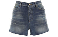 SAINT LAURENT High waisted Denim Shorts