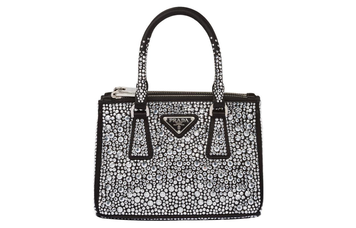 PRADA Galleria Killer Bag Satin Tote Bag, Shopping Bag, Shoulder Bag, Crossbody Bag, Handbag Mini Women's