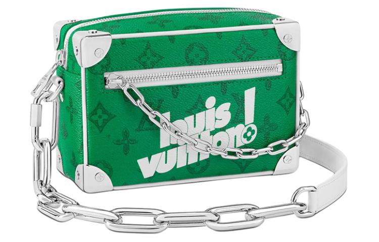 LOUIS VUITTON Mini Soft Trunk Monogram Green Crossbody Bag