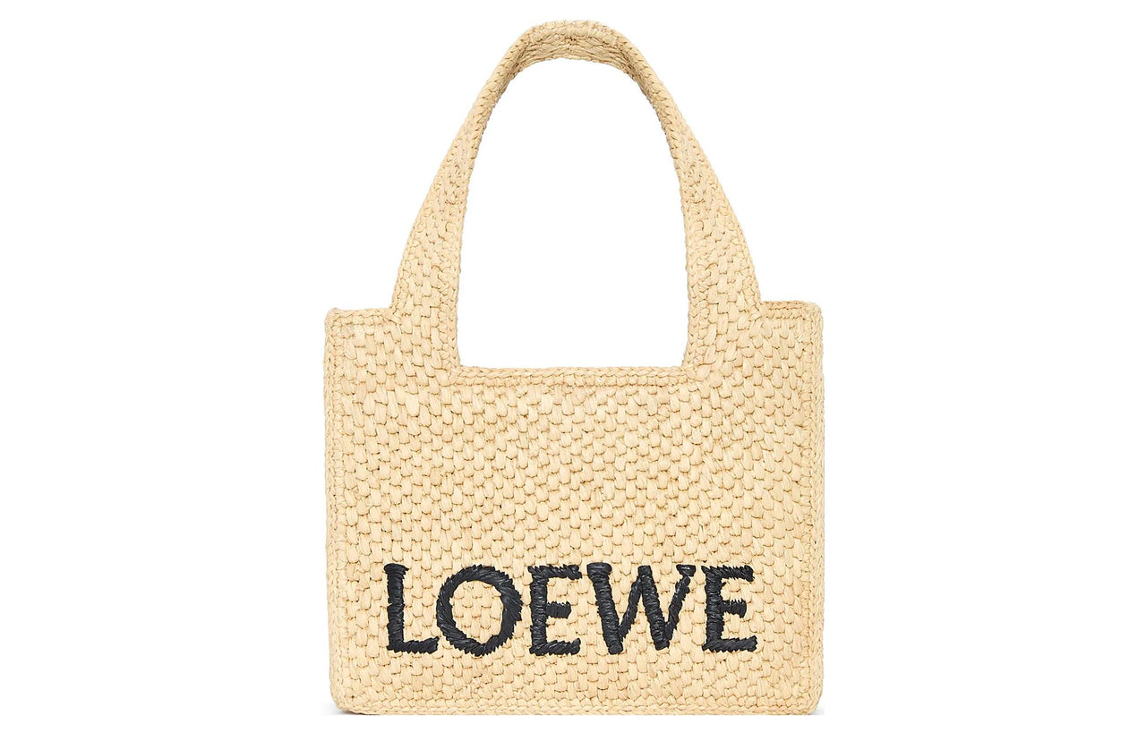LOEWE Raffia Fiber Tote Bag, Shopping Bag, Handbag Mini Women's Natural