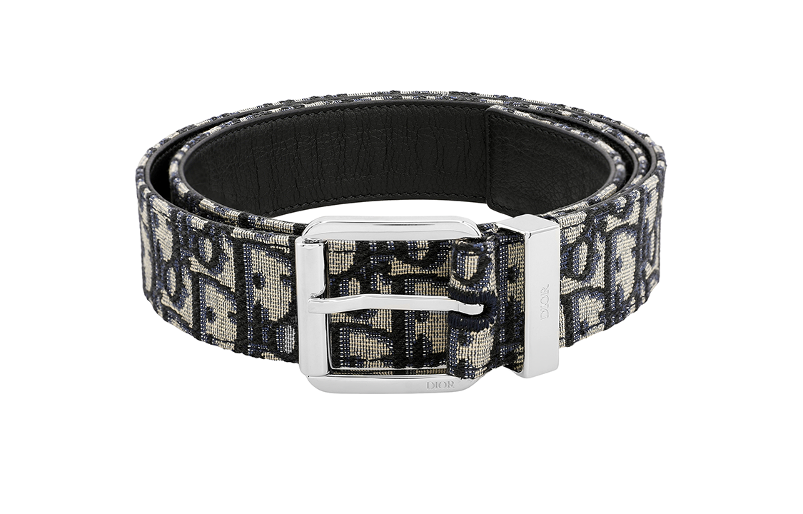 DIOR Jacquard Logo Detailed Belt