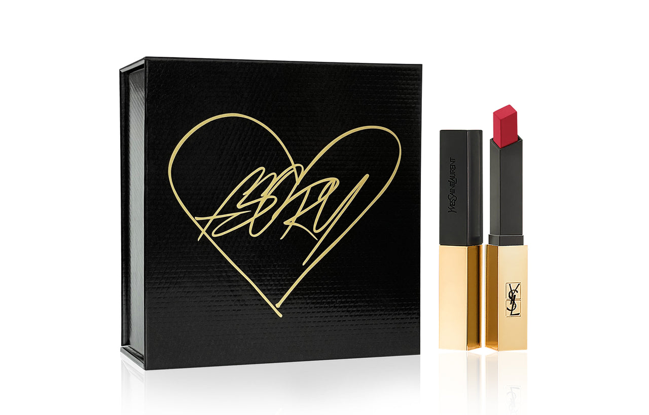 SAINT LAURENT Brand-New Thin Tube Lipstick Gift Box Matte Complexion Hydrating Formal Wear+Bouquet+Aromatherapy