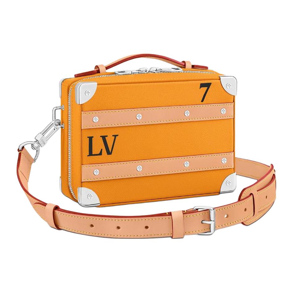 LOUIS VUITTON Handle Soft Trunk Saffron Yellow