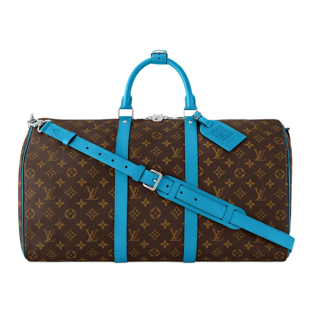 LOUIS VUITTON Bandoulière Travel Bags Brown & Sky Blue