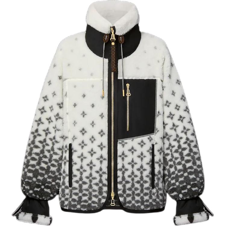 LOUIS VUITTON Ombré Monogram Fleece Jacket