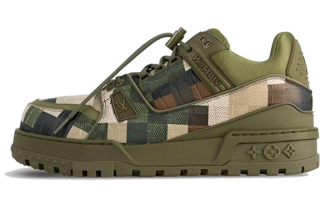 LOUIS VUITTON LV Trainer Maxi Sneaker Green Damoflage Damier