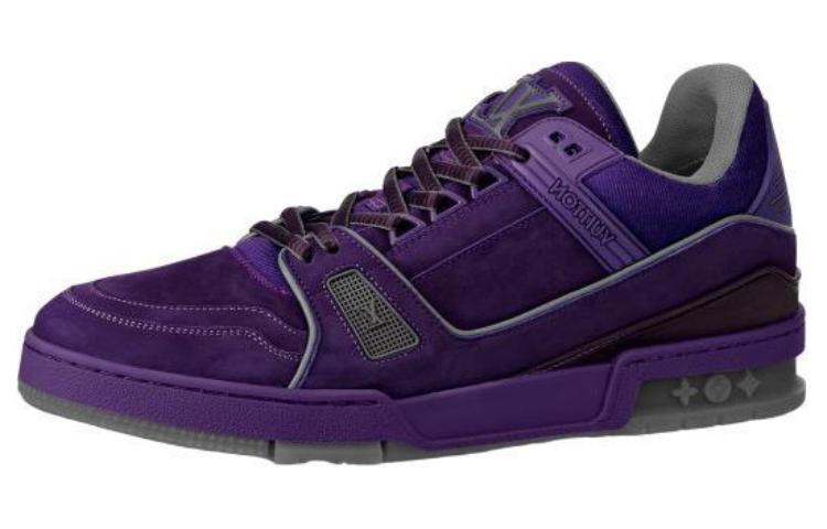 LOUIS VUITTON Trainer Low Top Skateboard Shoes Men's Purple