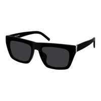 SAINT LAURENT Plate Frame Rectangular Sunglasses Women's Black
