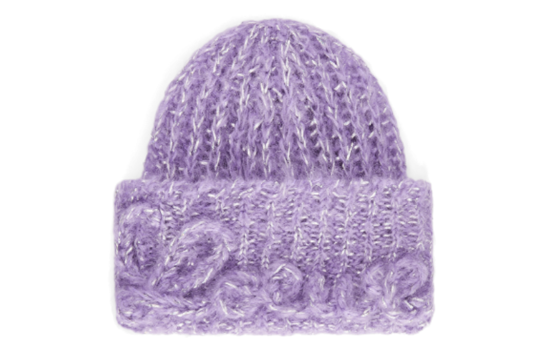 LOEWE Mohair Polyamide Beanies Men's Purple